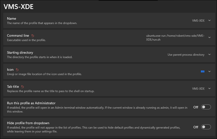 Windows Terminal Profile